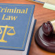 Criminal Law book and gavel
